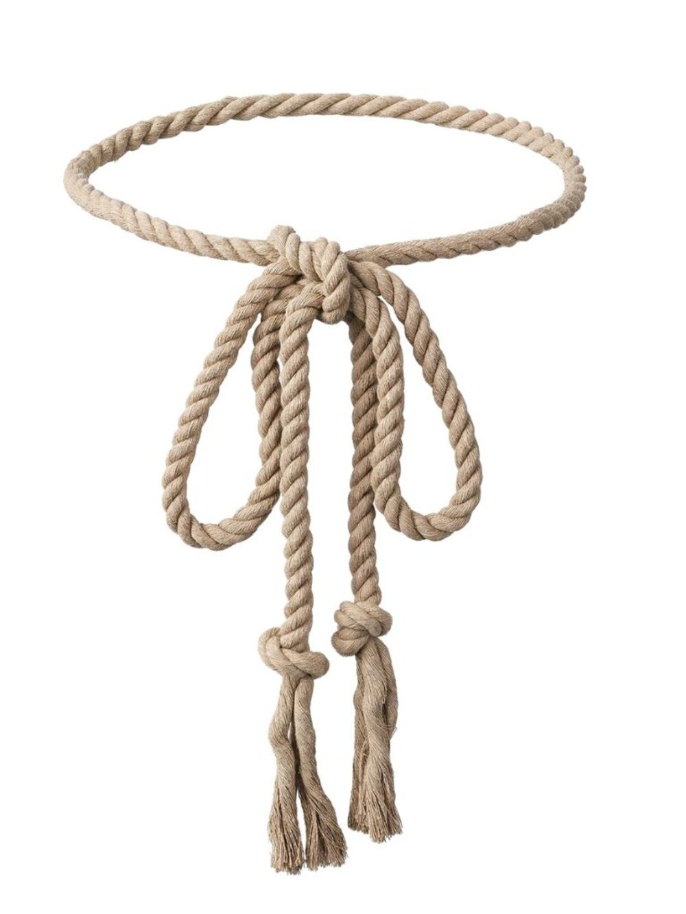 Rope Belt Simple Cotton Long Waist Rope Belts for Women Men Medieval Plus Size